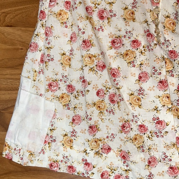 Free People Floral Button Down Top - Picture 8 of 11